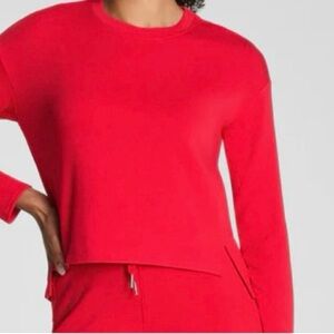 Spanx Vibrant Red Air Essentials Long Sleeve Top Medium